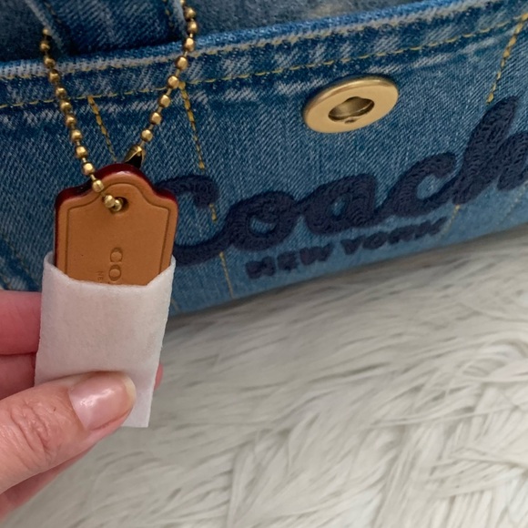 Coach Denim Cargo Tote Bag 20 - Picture 7 of 16